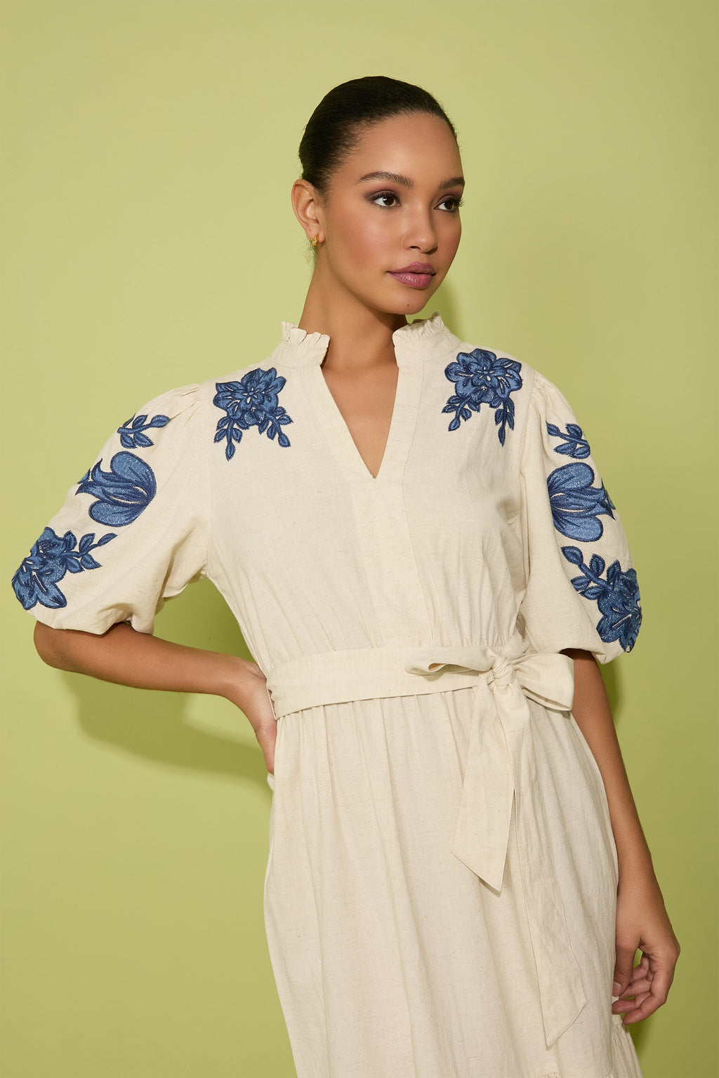 Mackenzie Embroidered Cotton Maxi - FINAL SALE