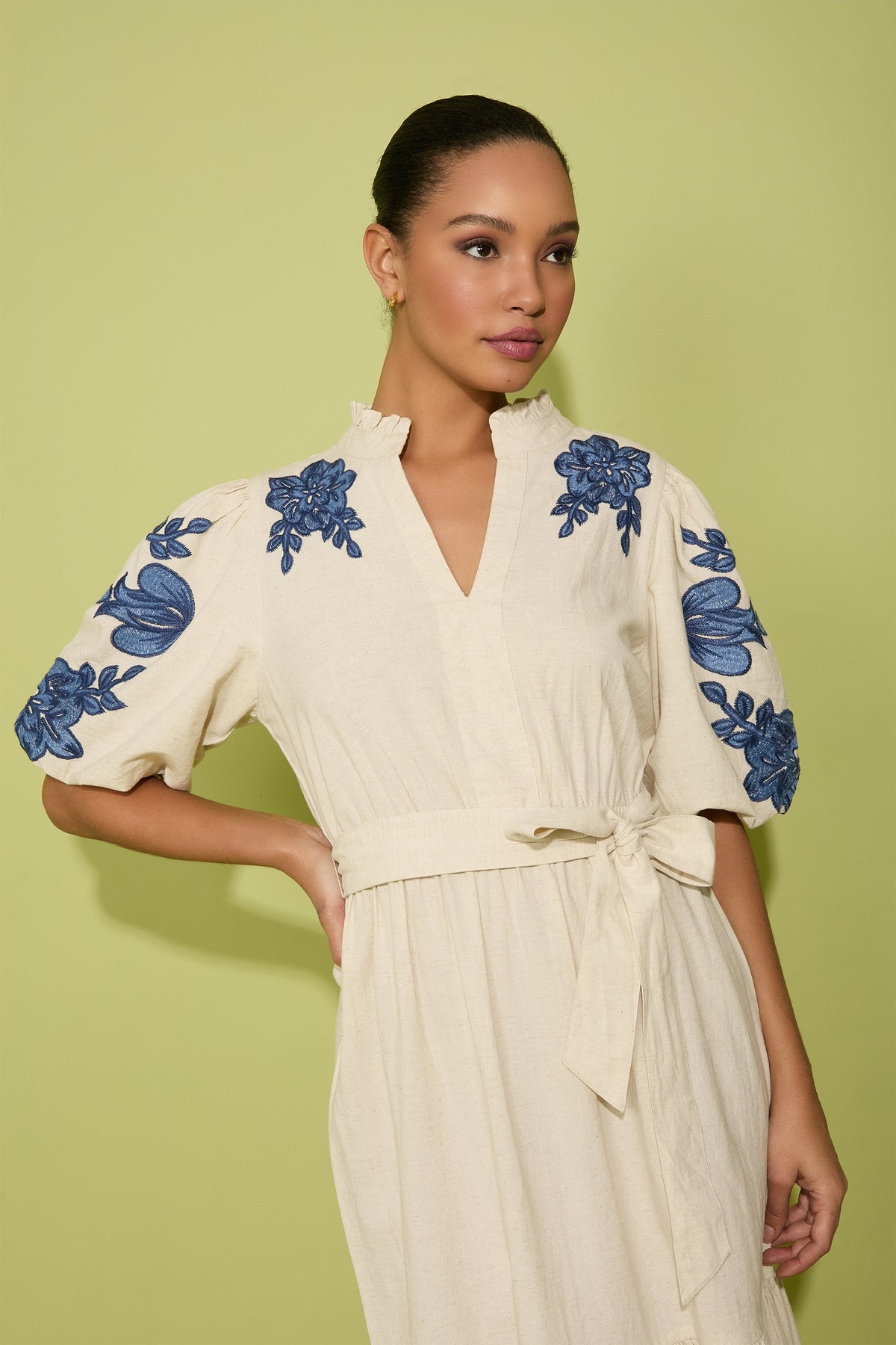 Mackenzie Embroidered Cotton Maxi - FINAL SALE