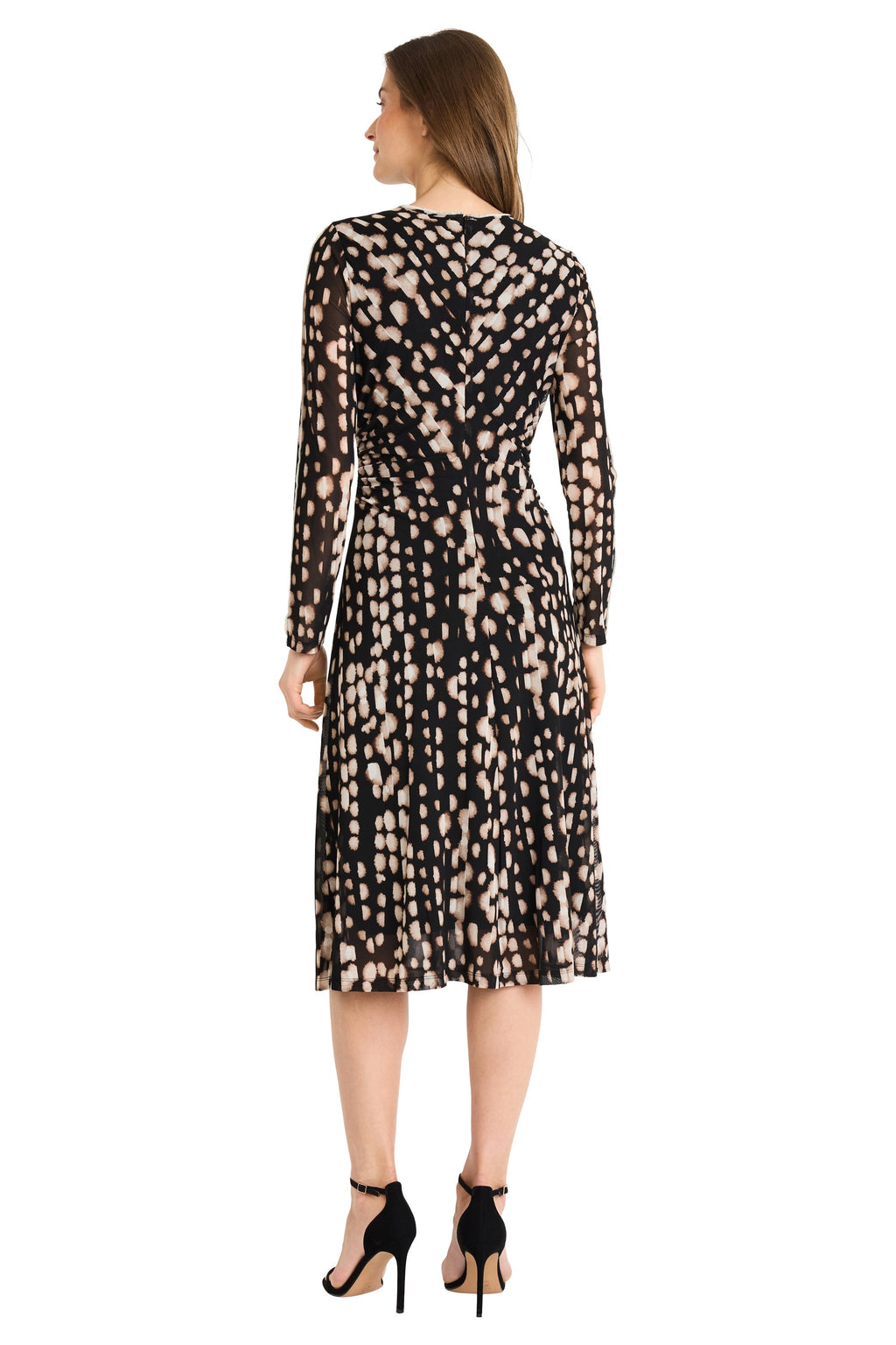 Leslie Fit & Flare in Cascading Spots - FINAL SALE
