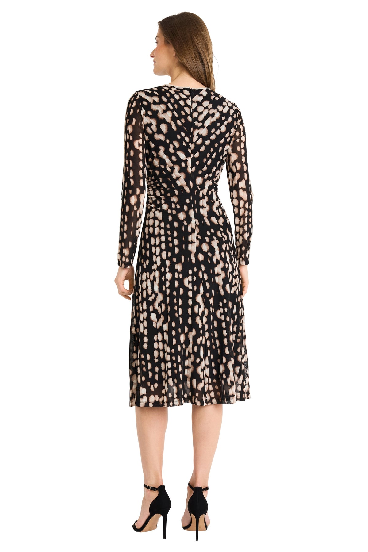 Leslie Fit & Flare in Cascading Spots - FINAL SALE