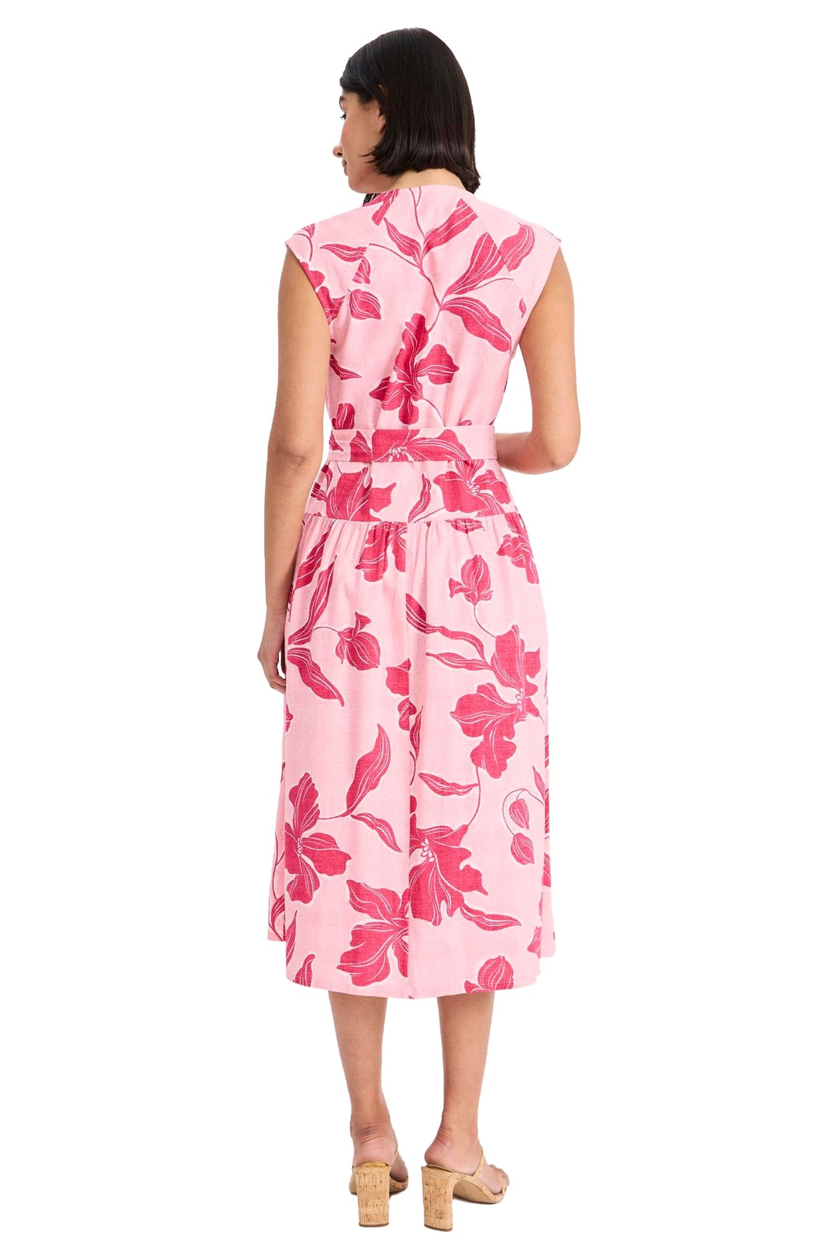 Tonia Linen Sleeveless Shirtdress Midi - FINAL SALE