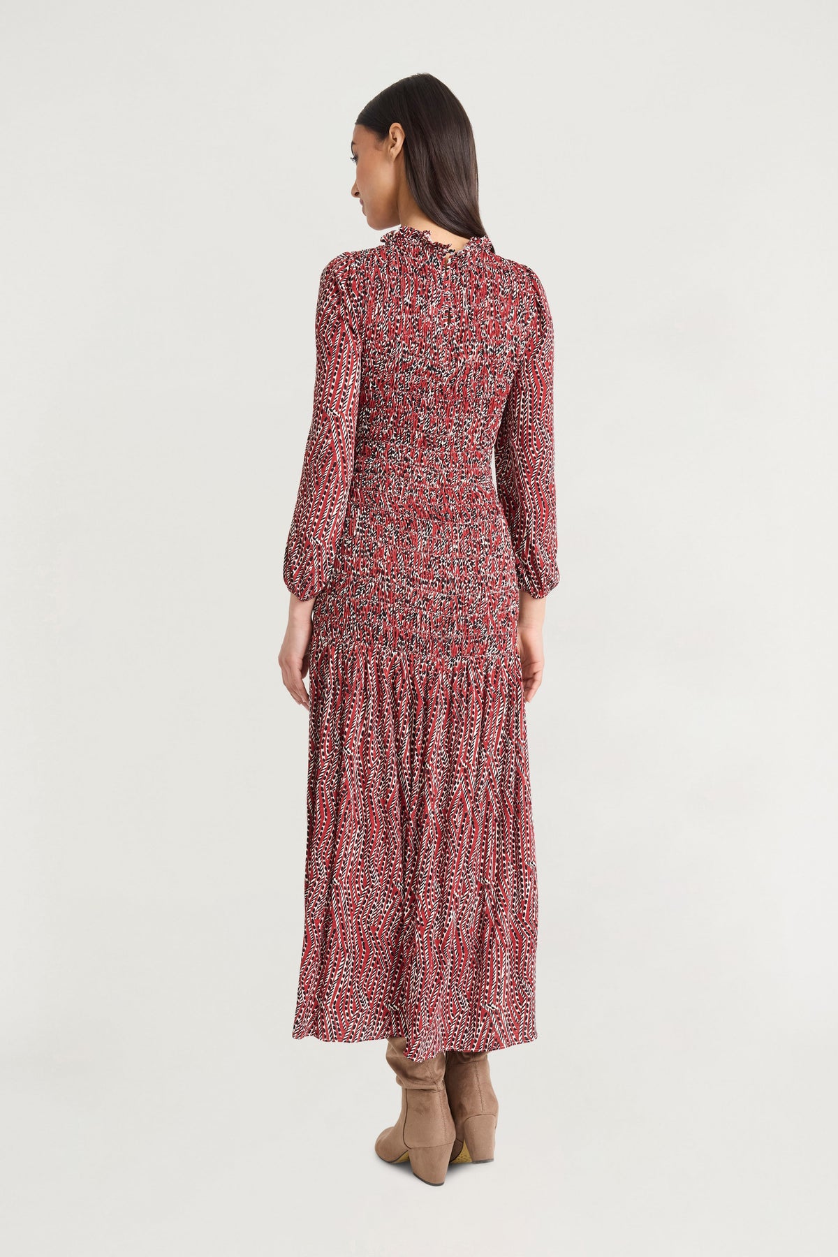 Samuel Printed Ruffled  Midi Dress - FINAL SALE