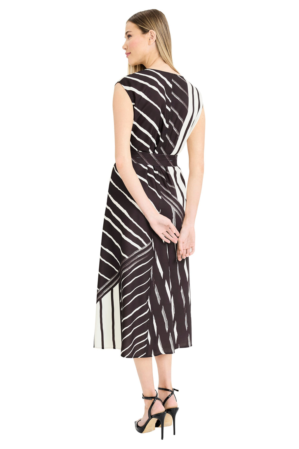 Sakura V-Neck Midi with Waist Tie