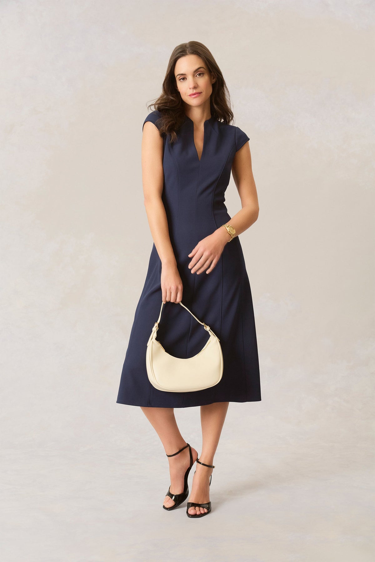 Leigh Midi Fit & Flare Dress