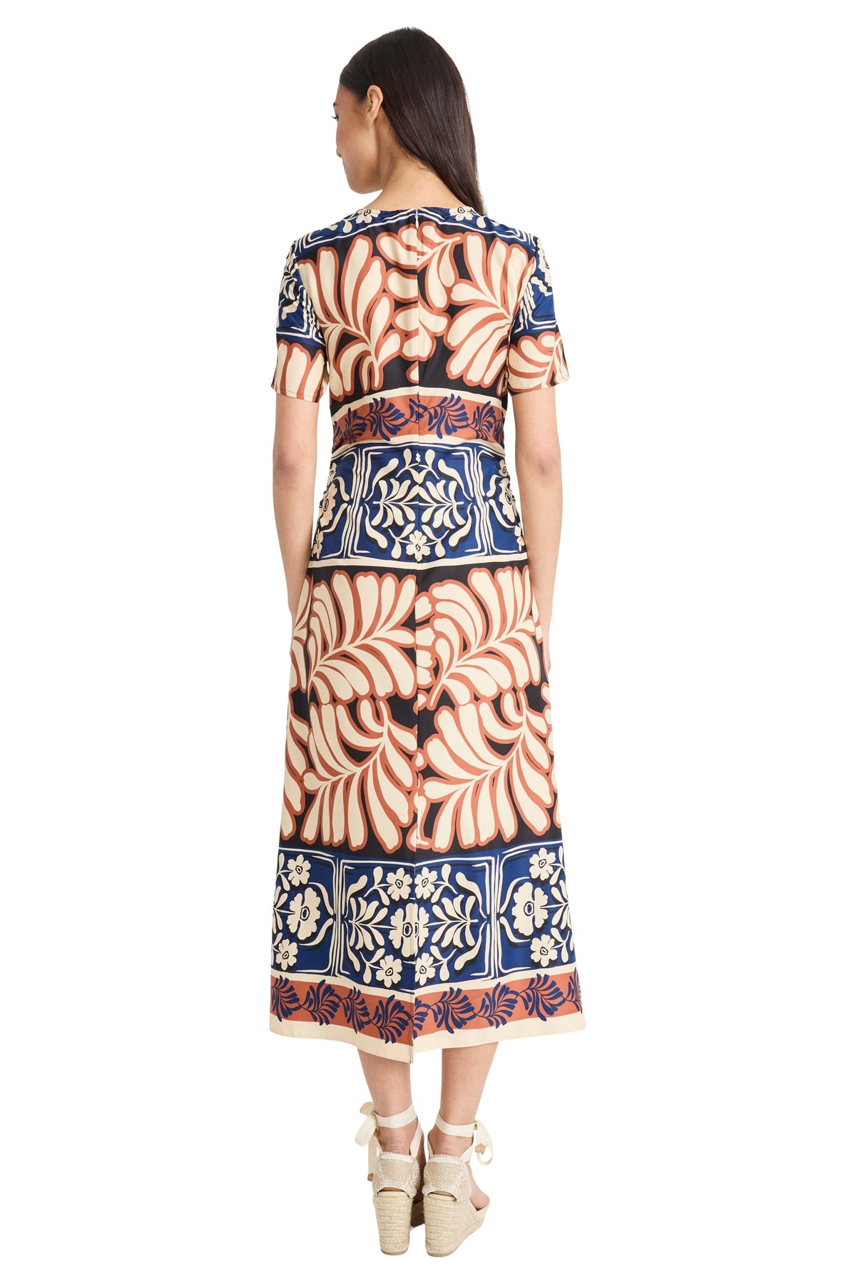 Lya Midi Sheath Poly Twill Dress