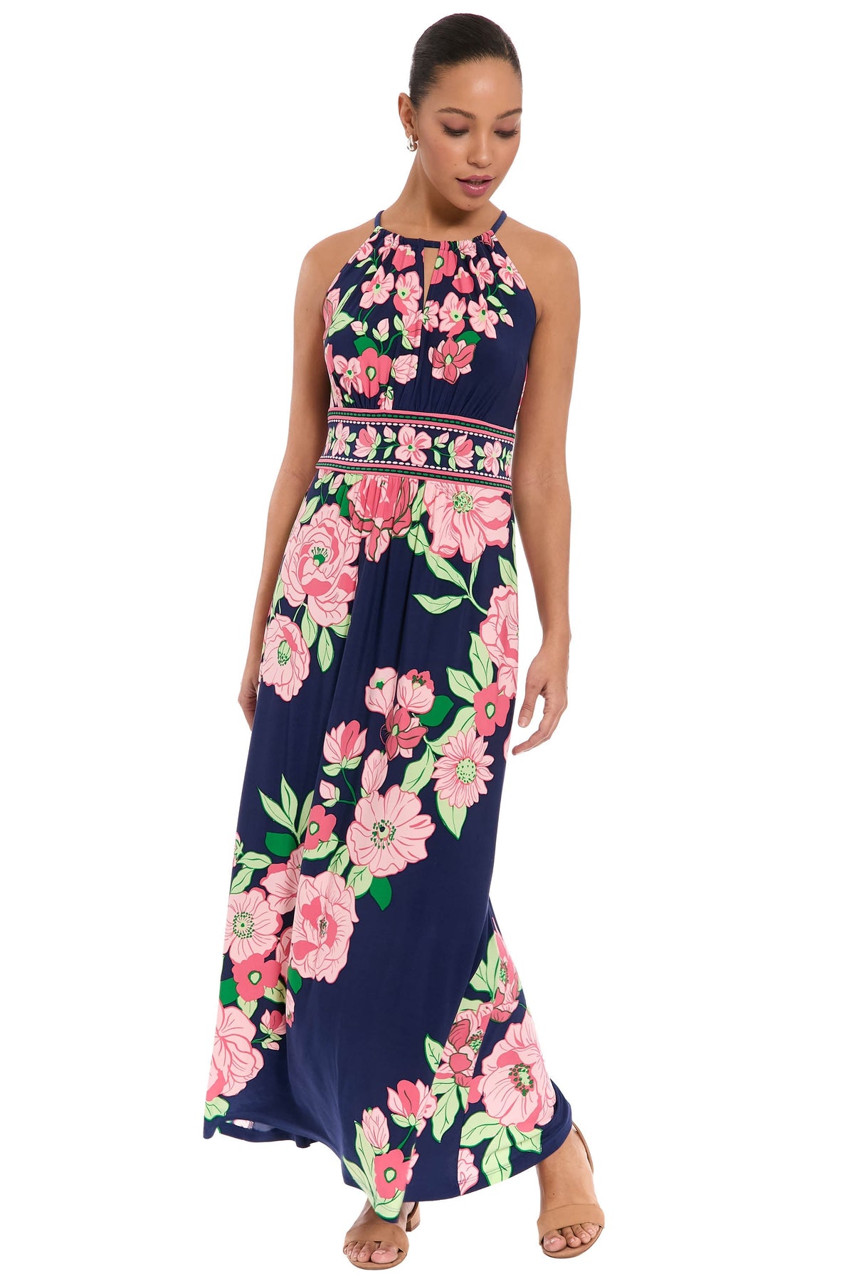 Morris Maxi in Diagonal Roses